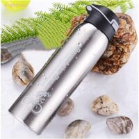 Rightfeel 500ML Bình Nước Xe Đạp Chân Không Thép Không Gỉ Đi Xe Đạp Bình Nước Đôi Tường Đơn Giản Giữ Nhiệt Cốc Cách Nhiệt Với Ống Hút Mới