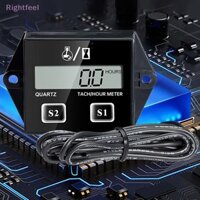 Rightfeel Có Thể Đặt Lại Chống Thấm Nước Màn Hình Hiển Thị Kỹ Thuật Số Động Cơ Tach Hour Meter Tachometer Đo Động Cơ RPM Màn Hình LCD Kỹ Thuật Số Tachometer Mới