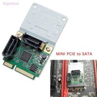 Rightfeel Mini PCI-Express Sang 2 Cổng SATA 3.0 Mở Rộng Adapter Thẻ Mini PCIe Sang Dual SATA Thêm Vào Thẻ Mới