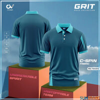 RIKI – Áo Polo Thể Thao Grit Màu Xanh Ya