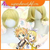 Rin Len Vocaloid Cosplay Tóc Giả Anime Sự Kiện Carnival Đảng Miku Trang Phục Người Hâm Mộ Ngắn