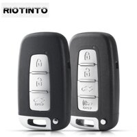 Riotinto 2 3 4 Nút Rmote Key Shell Case Fob Dành Cho Xe Kia Cho I30 I45 Ix35 Genesis Equus Veloster Tucson Sonata Elantra HY18 Blade (Có logo)