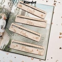 Risedot 4 Thước Thẳng, Dụng Cụ Vẽ Dễ Thương Sáng Tạo, Văn Phòng Phẩm Dụng Cụ Đo Bằng Gỗ Sinh Viên