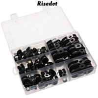 Risedot 52 Chiếc Kẹp Ống, Thép Không Gỉ 6 Kích Cỡ Kẹp Cáp Bộ Loại, Cao Su Đệm 1 / 4 "5 / 16" 3 / 8 "1 / 2" 5 / 8 "3 / 4" Kẹp Cách Nhiệt Công Nghiệp