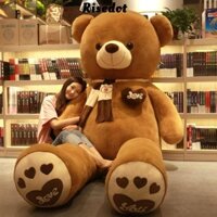 Risedot Đồ chơi nhồi bông gấu bông, Gối gấu bông PP màu nâu hồng, Gấu nhồi bông mềm khổng lồ 80CM
