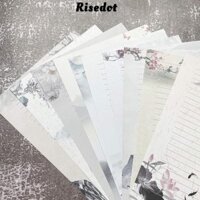 Risedot Giấy Văn Phòng Phẩm, Giấy Trang Trí A4 Size 50 Chiếc, Viết 10 Phong Cách Khác Nhau Letterhead Văn Phòng