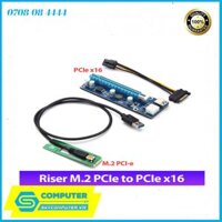 Riser M.2 PCIe to PCIe 16X lắp đặt Card VGA, PCIE dữ liệu LAN COM LPT