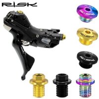 Risk 2 cái bu lông/vít khóa quần bằng Titan cho Shimano r7020 r8020 r8070 r8170 r9170 Phụ tùng xe đạp
