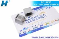 RJ11 6P6C 12x13x14.5MM (623PCB)                                               Yêu thích