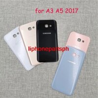 Rji- ✷ ❈ kính samsung galaxy A5 A3 2017 Ốp điện thoại chính thức thay thế mặt sau pin vỏ bảo vệ nhãn dán dính vỏ