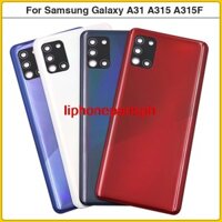 Rji- Dành Cho Samsung Galaxy A31 A315 SM-A315F / DS Ốp điện thoại Cửa Sau A315 Vỏ Nhựa Khung Xe Dính + Ống Kính Máy Ảnh