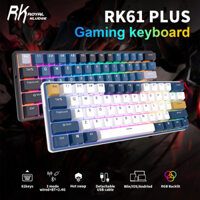 Rk Royal Kludge 61 Plus 2.4g Bluetooth 3.0 & USB C Ba chế độ Hot-Swap RGB Backlit Mini Bàn phím cơ