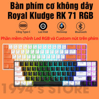 RK71 PRO GAMING - HOTSWAP - Bàn phím cơ Led RGB Bản Version 4.0 - Wireless 2.4Ghz - Bluetooth 5.1 - Cáp Type C - HOTSWAP