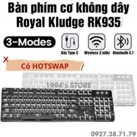 RK935 Version 4 HOTSWAP - Bàn phím cơ không dây Dragon Shield - Bluetooth 5.1 - Wireless 2.4G - Cáp Type C - Kháng nước