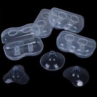 RL5LBR 2 cái / hộp Xách tay Trong suốt Hình tam giác Cho con bú Nắp bảo vệ núm vú bằng tấm chắn bảo vệ Miếng bảo vệ núm vú bằng silicon Sữa mẹ Núm vú bằng silicone cho con bú