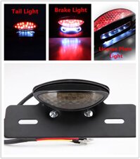 RM 30W Motorcycle Bike Scooter LED Retro Rear Tail Brake Light License Plate Lamp