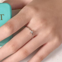 RN114 Nhẫn Nữ Euro Style vàng 10k đính đá CZ - Trang sức nữ vàng trắng [Kim Ngọc Thuỷ] [ĐẶT LẠI SIZE THEO YÊU CẦU]