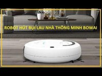 Rô bốt hút bụi thông minh Robot lau nhà quét nhà hút bụi tự động chỉ với 1 nút ấn Ro bot hut bui thong minh Robot lau nha quet nha hut bui tu dong chi voi 1 nut an