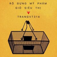 Rổ đựng mỹ phẩm, giỏ siêu thị, giỏ đựng đồ trang trí bằng sắt (size lớn)