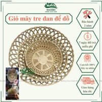 Rổ giá Mây Tre Đan Tiện Lợi bền đẹp, decor phòng bếp, trang trí phòng khách, đồ dùng gia dụng tiện ích  HealHomes - Bé