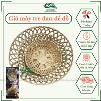 Rổ giá Mây Tre Đan Tiện Lợi bền đẹp, decor phòng bếp, trang trí phòng khách, đồ dùng gia dụng tiện ích  HealHomes - To