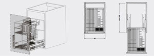 Rổ gia vị Hafele 549.34.053