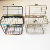 Rổ (giỏ) trước inox, titan cho xe máy Wave, Dream [ Rổ Mini]