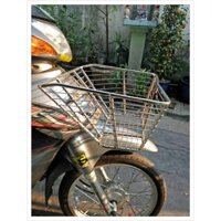 rổ inox 10li xe wave lớn, wave alpha, wave rs, wave s100 sọc ngang