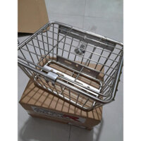 RỔ INOX ĐA NĂNG DÙNG CHO CÁC DÒNG XE MÁY (Dài 26cm / Ngang 20cm / Cao 13cm)
