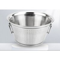 Rổ inox rá inox vo gạo rửa rau củ quả, rổ rá công ngiệp inox sâu lòng  size 40cm 50cm