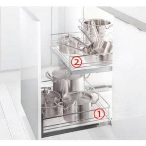 Rổ kéo cánh mở Hafele Kesseböhmer 540.26.253