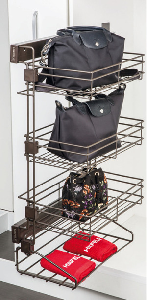 Rổ kéo đa năng Hafele màu trắng mở phải 807.95.881