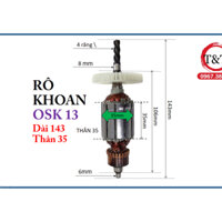 RÔ KHOAN OSUKA OSK 13, RUỘT KHOAN OSK 13.