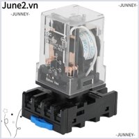 Rơ le điện từ junney, rơ le nguồn cuộn dây 8 pin, bảng điều khiển rơle ac 24v dpdt trung gian jtx-2c