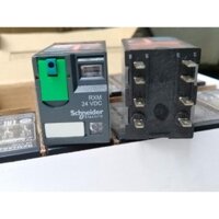 Rơ le Relay trung gian schneider 8 chân dẹt bé có khoá RXM2AB2BD RXM2AB2B7