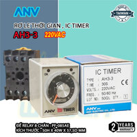 Rơ Le Thời Gian ANV, IC TIMER AH3-3 220VAC