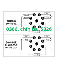 Rơ Le Thời Gian DH48S-S DH48S-1Z DH48S-2Z 24V/220V (Tặng Kèm Đế)
