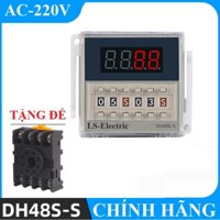 Rơ Le Thời Gian LS-Electric DH48S-S Tặng Kèm Đế HÀNG CHÍNH HÃNG cong tac hen gio