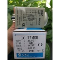 Rờ le thời gian timer CKC AH3-3 10s,30s,60s ,60M,không bao gồm đế relay