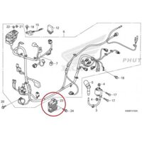 Rờ le xi nhan Air Blade 125 K66, Cục chớp Bộ điều khiển đèn LED AB 125 2016 2017 2018 2019