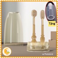 RƠ LƯỠI KÈM BÀN CHẢI SILICONE CHO BÉ