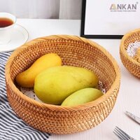 Rổ Mây Đựng Đồ Đa Năng – Giỏ Mây Tre Đan Handmade, Đựng Trái Cây, Bánh Kẹo