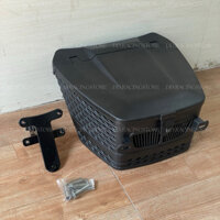 Rổ nhựa có nắp đậy đa năng + pat rổ V2 dày cho Wave A110 2017-2025 kèm ốc đầy đủ