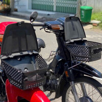 Rổ nhựa có nắp đậy đa năng gắn cho xe Wave Dream/ Future 2 đều được ( kèm ốc đầy đủ )