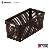 Rổ nhựa đựng đồ đa dụng Inomata size S - Hàng nội địa Nhật Bản Made in Japan - MÀU NÂU BROWN