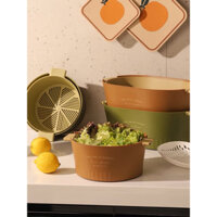 Rổ Nhựa Đựng Rau 2 Lớp Cao Cấp, Rổ Đựng Rau Thiết Kế Thoát Nước Siêu Tiện Lợi