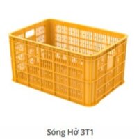 RỔ NHỰA -SÓNG NHỰA HỞ 3T1 DUY TÂN (62,6 x 42,4 x 31cm)