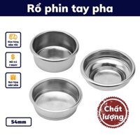 Rổ phin inox 54mm cafe pha máy lỗ nhỏ tạo crema dày sánh và mịn  đủ size đủ loại bảo hành 1 đổi 1 pha cà phê espresso