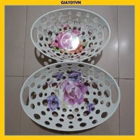 RỔ PHÍP RỔ RÁ NHỰA CAO ĐỰNG HOA QUẢ SANG CHẢNH, GỌN, ĐẸP