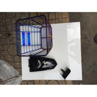 rổ sirius inox xi xanh full bộ 3 món